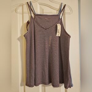 NWT 2 stripe tanks